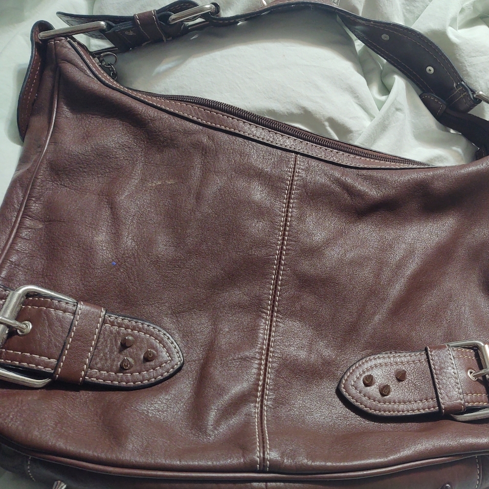 Franco Sarto Leather Shoulder Bag